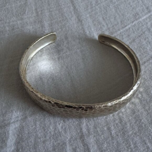 DESIGNER GURHAN STERLING SILVER SIGNED CUFF BRACELET 20G Gold Toned EUC - Picture 1 of 4